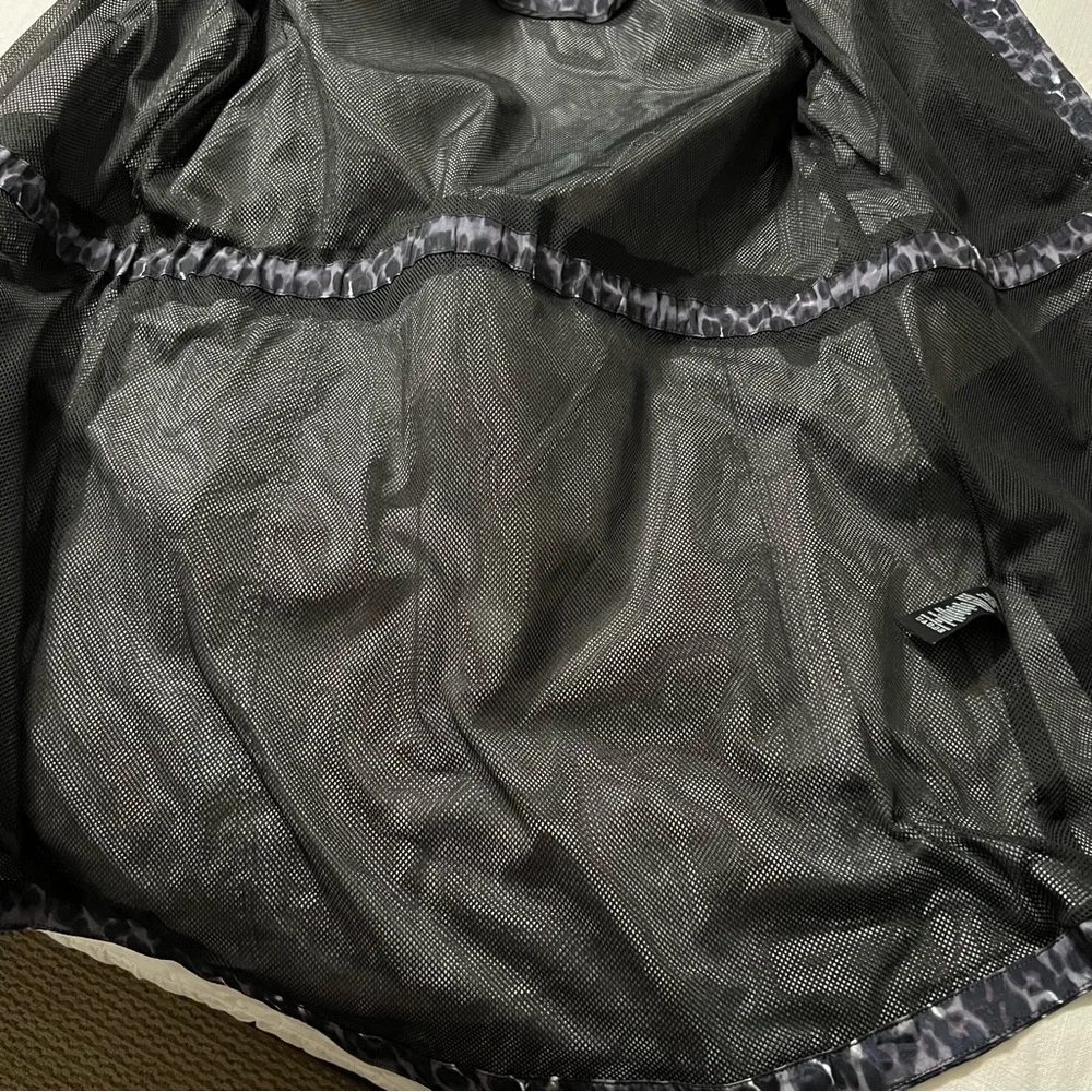 Lucky‎ Brand Mid Thigh Length Rain Jacket Leopard Print Women's
